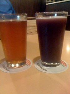 Beer Review: Erie Brewing Company Derailed That would be the purple beer on the right