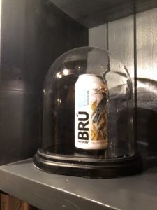 A bell jar beer can