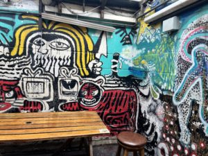 Beer garden murals