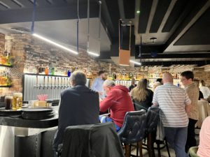At the bar