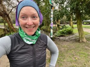 Lisa at Parkrun